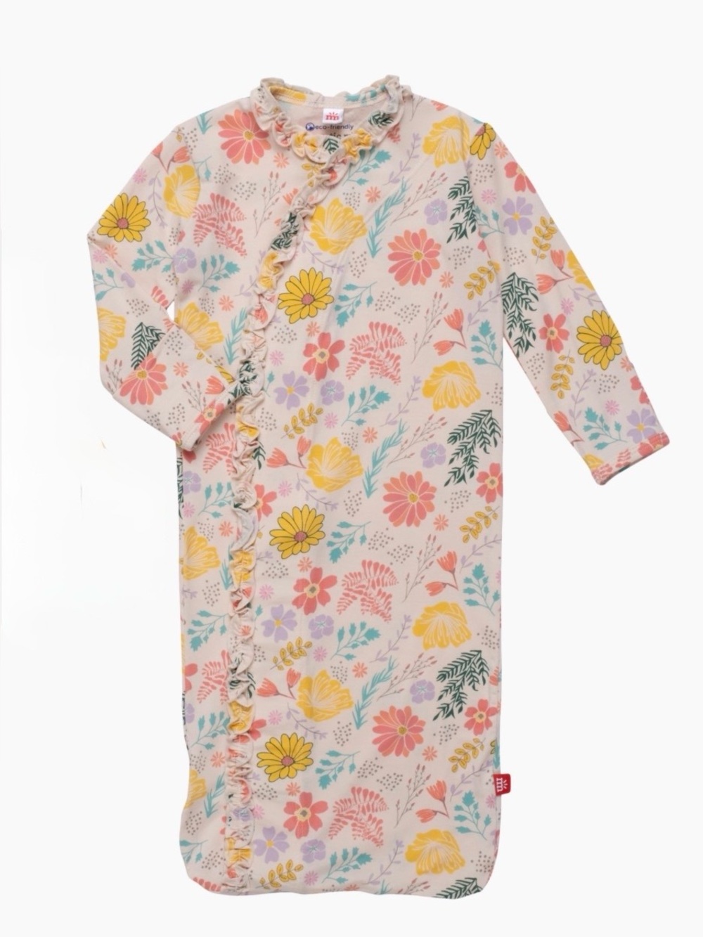MAGNETIC ME Modal Magnetic Gown in Primrose Ruffle - NB-3M